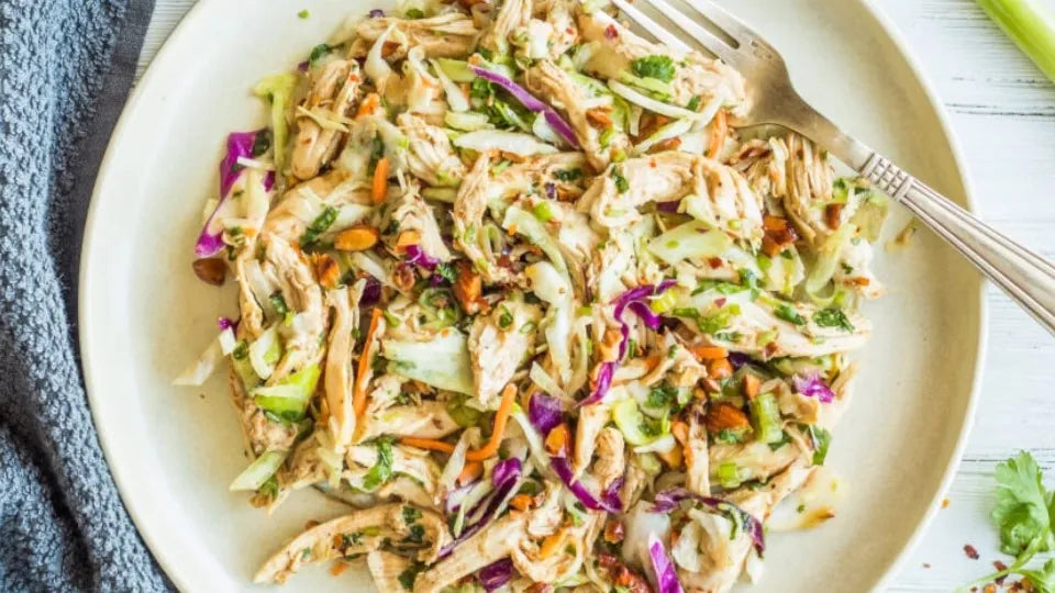 Spicy Lime Chicken Coleslaw Salad