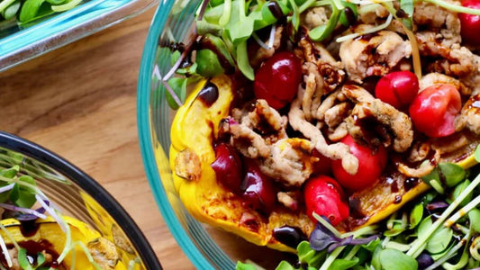 Turkey Cranberry Squash Bowls