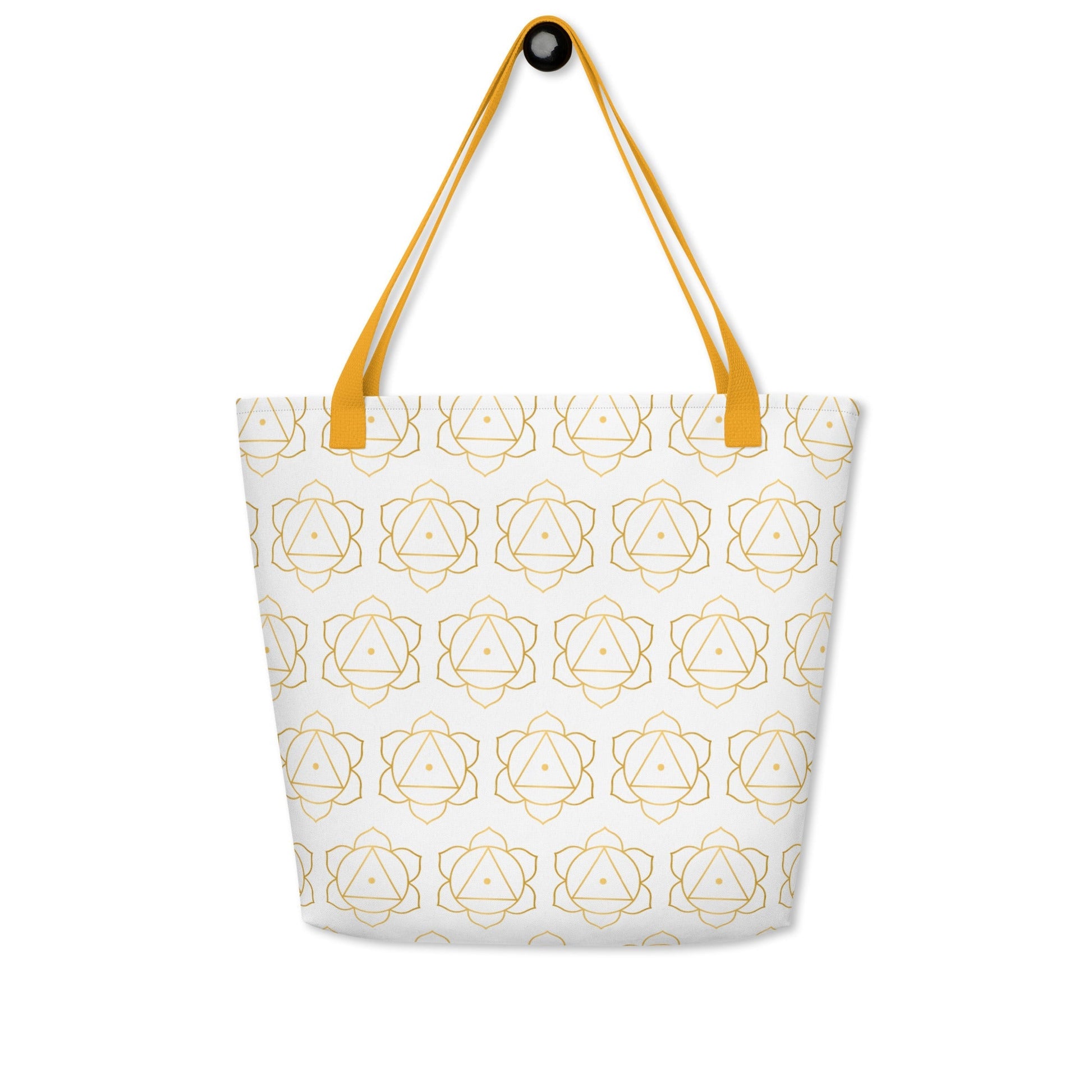 GLOW Natural Wellness All-Over Print Large Tote Bag