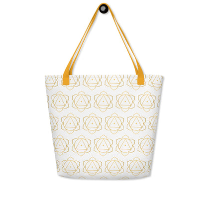 GLOW Natural Wellness All-Over Print Large Tote Bag